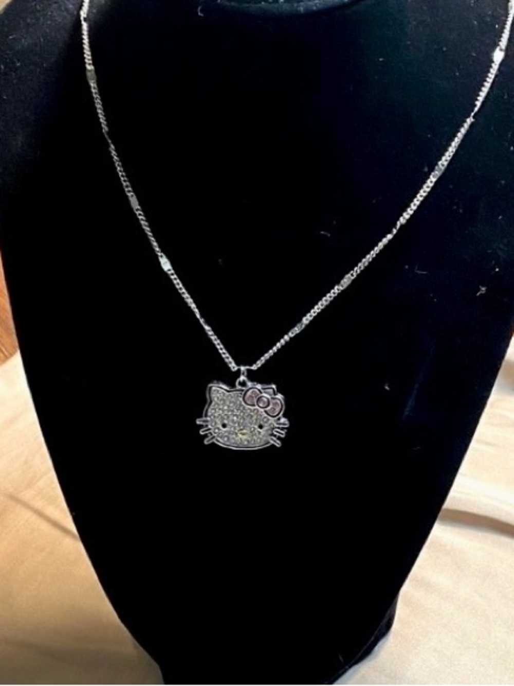 Hello Kitty Silver Pendant Necklace